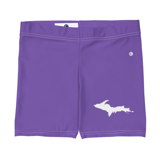 Michigan Upper Peninsula Tight Shorts (w/ UP Outline) | Lake Iris