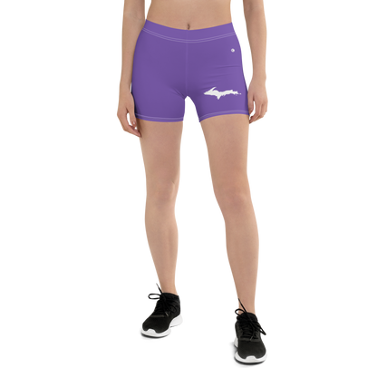 Michigan Upper Peninsula Tight Shorts (w/ UP Outline) | Lake Iris