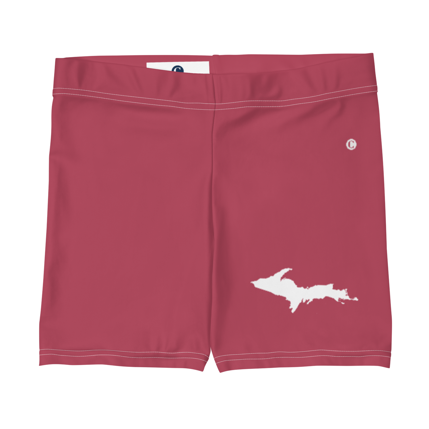 Michigan Upper Peninsula Tight Shorts (w/ UP Outline) | Popstar Pink