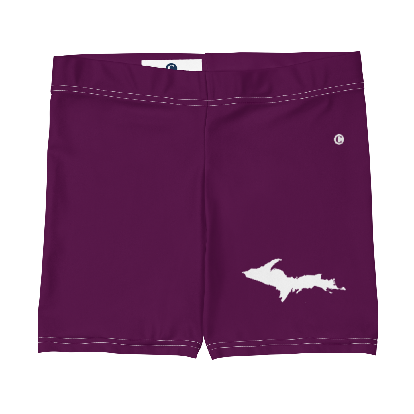 Michigan Upper Peninsula Tight Shorts (w/ UP Outline) | Tyrian Purple