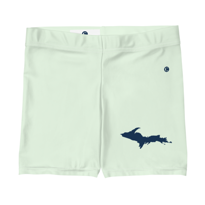 Michigan Upper Peninsula Tight Shorts (w/ UP Outline) | Dew Green