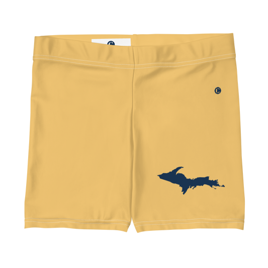 Michigan Upper Peninsula Tight Shorts (w/ UP Outline) | Citrine