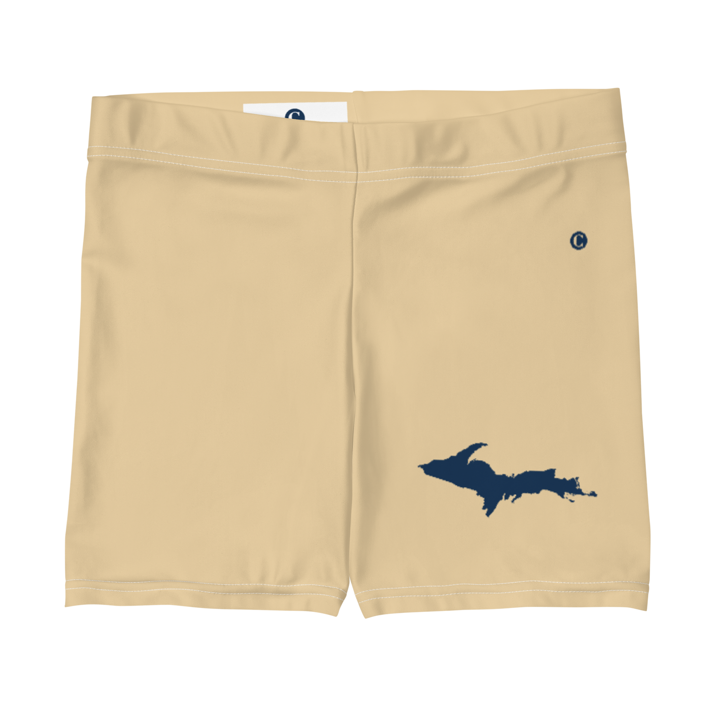 Michigan Upper Peninsula Tight Shorts (w/ UP Outline) | Maple Color