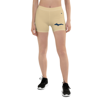 Michigan Upper Peninsula Tight Shorts (w/ UP Outline) | Maple Color