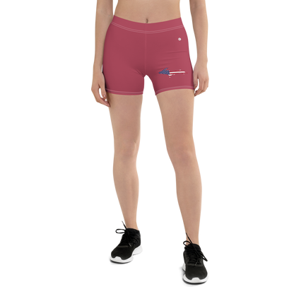 Michigan Upper Peninsula Tight Shorts (w/ UP Outline) | Popstar Pink