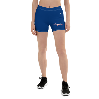 Michigan Upper Peninsula Tight Shorts (w/ UP Outline) | Dearborn Blue