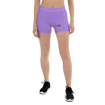 Michigan Upper Peninsula Tight Shorts (w/ UP Outline) | Lavender