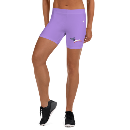 Michigan Upper Peninsula Tight Shorts (w/ UP Outline) | Lavender