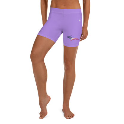 Michigan Upper Peninsula Tight Shorts (w/ UP Outline) | Lavender