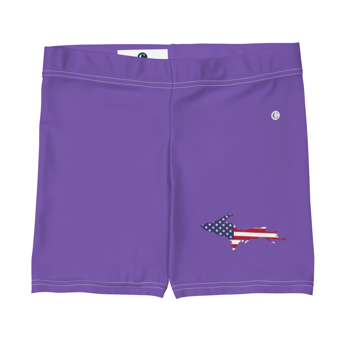 Michigan Upper Peninsula Tight Shorts (w/ UP Outline) | Lake Iris