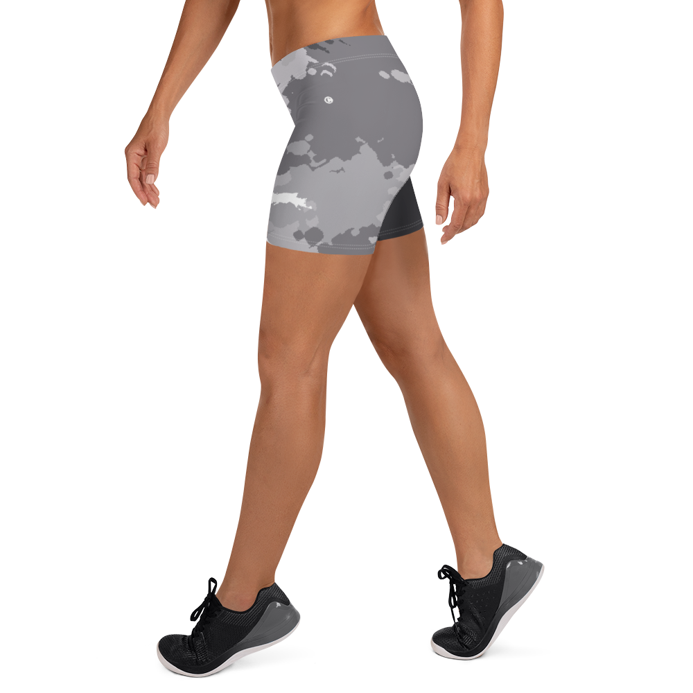 Michigan Upper Peninsula Tight Shorts (w/ UP Outline) | Iron Ore Camo