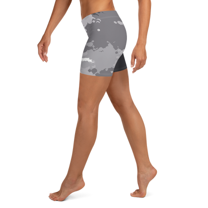 Michigan Upper Peninsula Tight Shorts (w/ UP Outline) | Iron Ore Camo