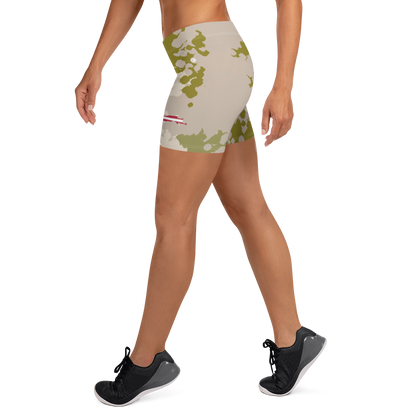 Michigan Upper Peninsula Tight Shorts (w/ UP Outline) | Rosy Mound Camo