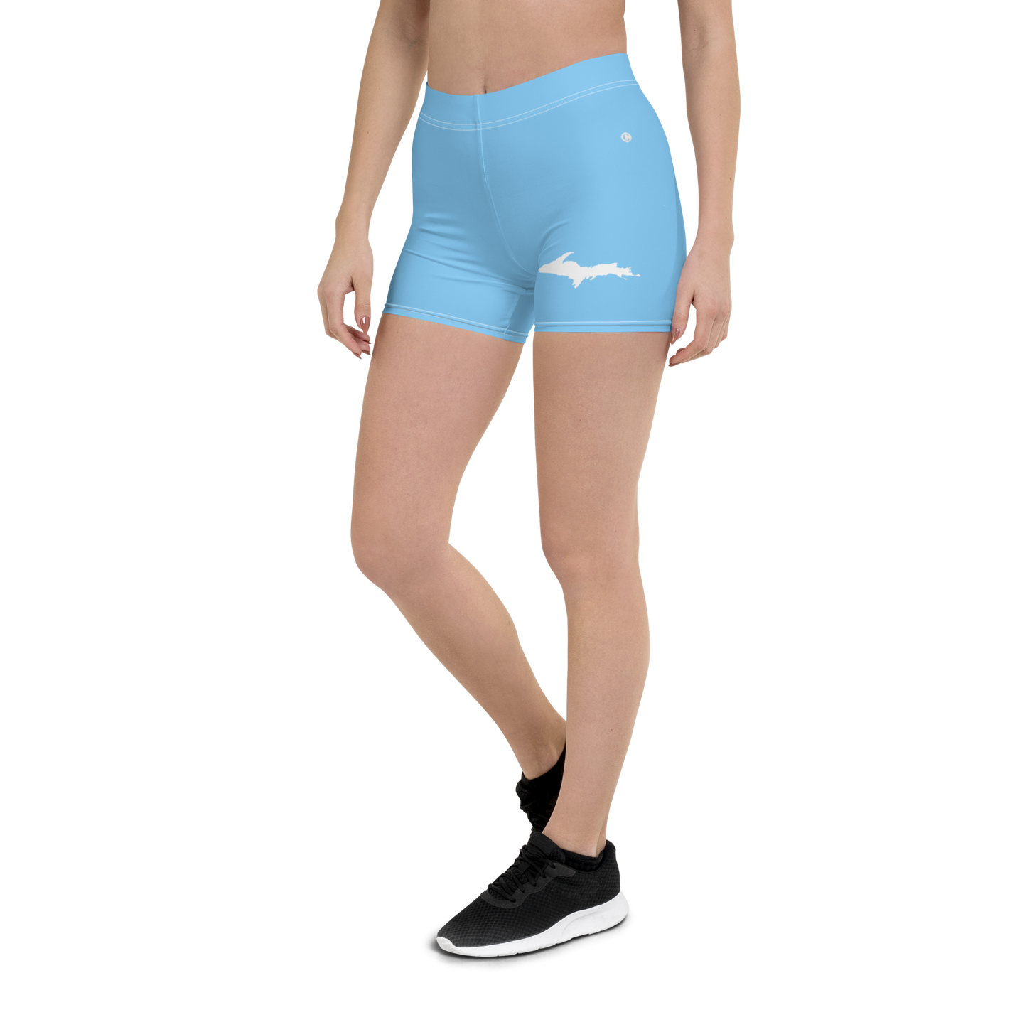 Michigan Upper Peninsula Tight Shorts (w/ UP Outline) | DTW Blue