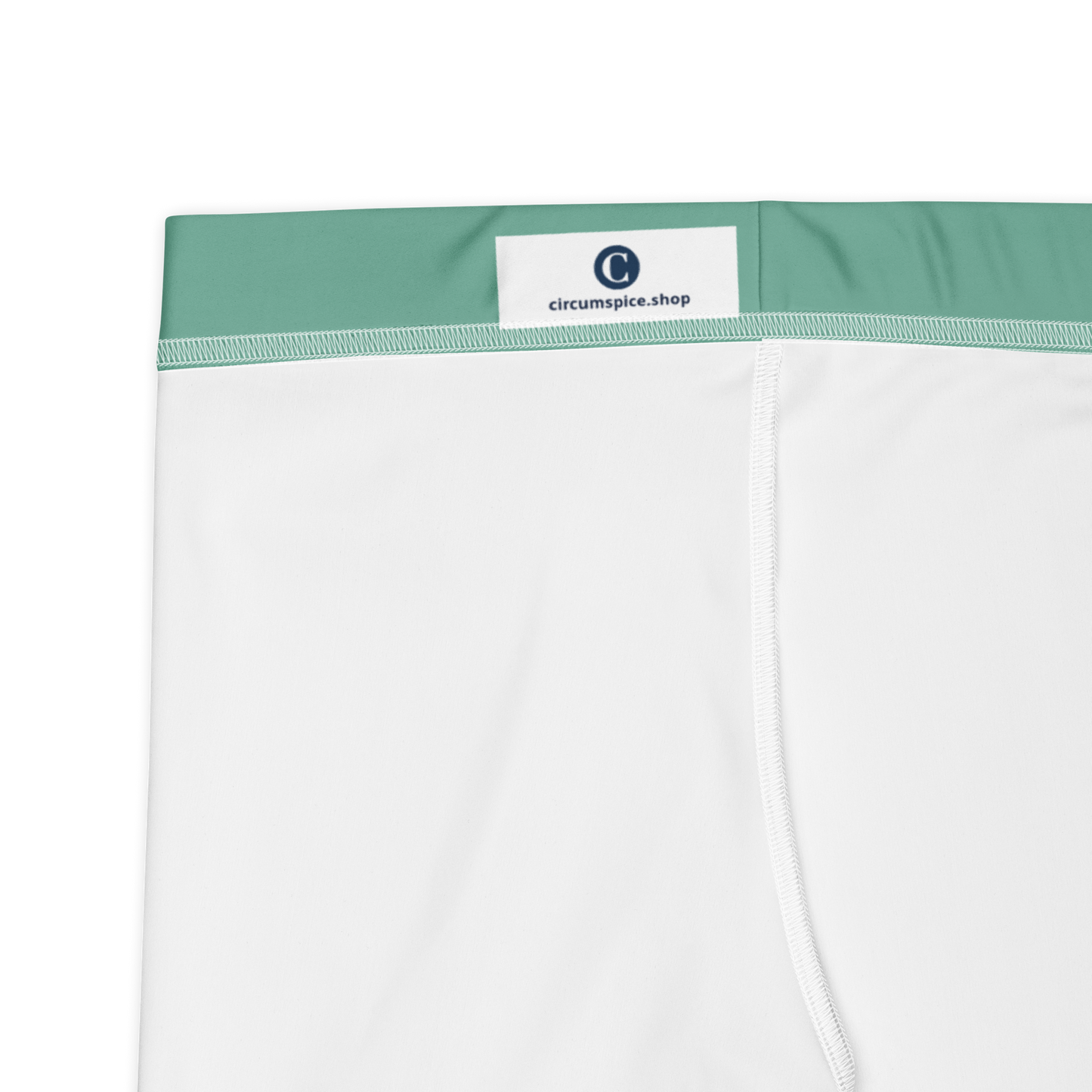 Michigan Upper Peninsula Tight Shorts (w/ UP Outline) | Metallic Mint Green