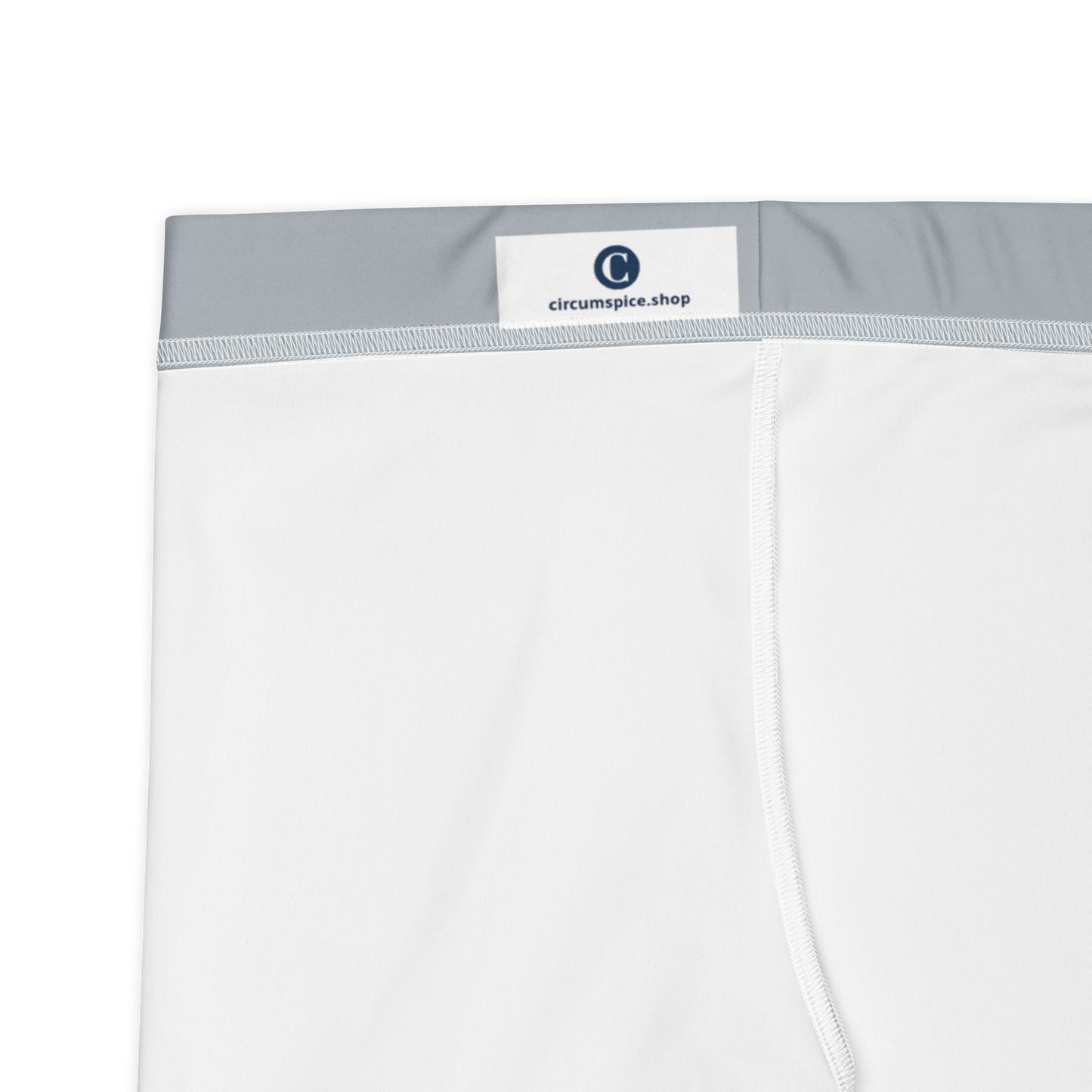 Michigan Upper Peninsula Tight Shorts (w/ UP Outline) | Silver