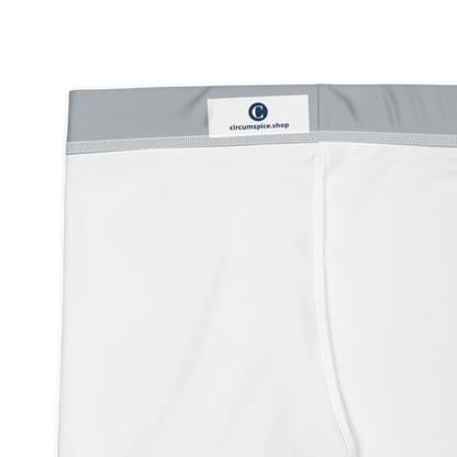 Michigan Upper Peninsula Tight Shorts (w/ UP Outline) | Silver