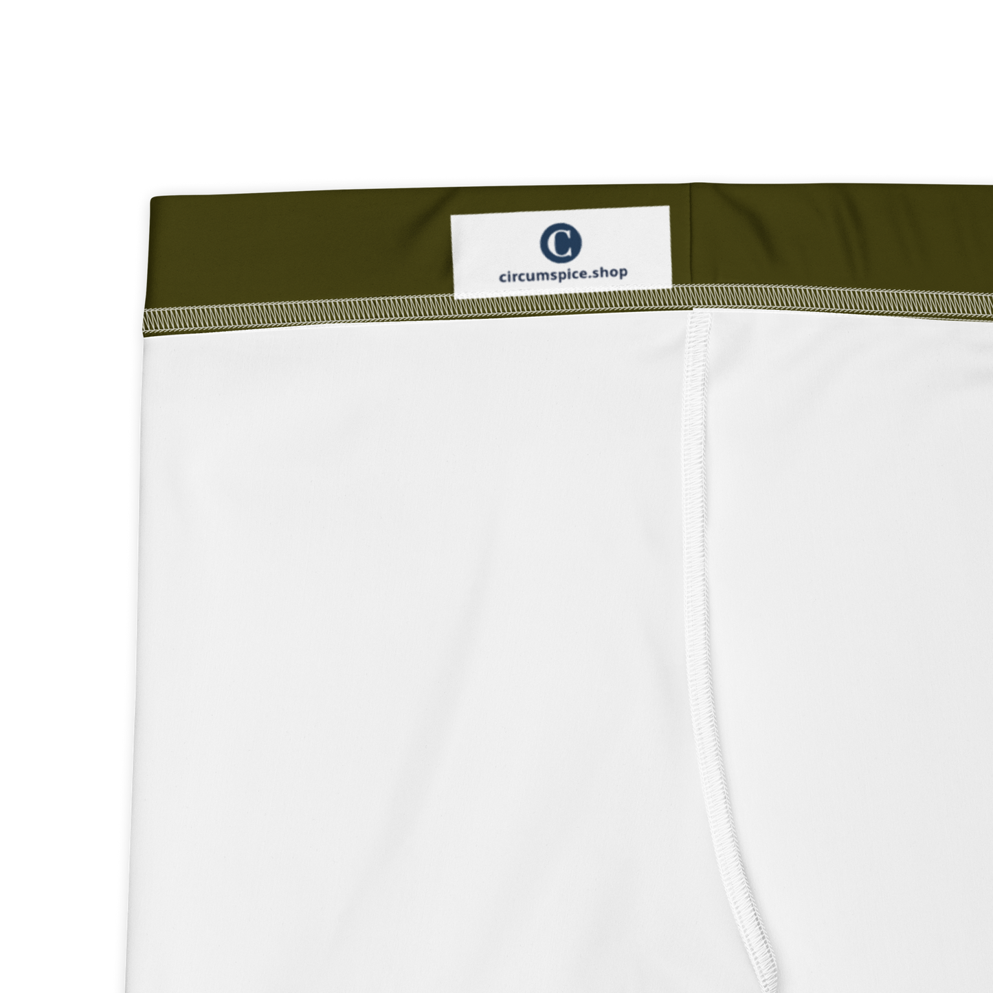 Michigan Upper Peninsula Tight Shorts (w/ UP Outline) | Military Green