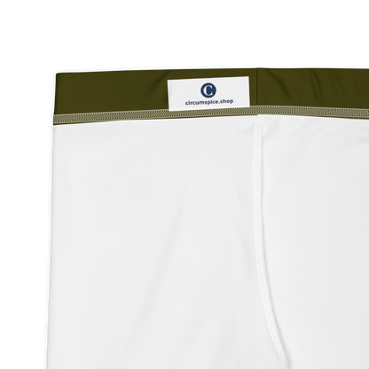 Michigan Upper Peninsula Tight Shorts (w/ UP Outline) | Military Green