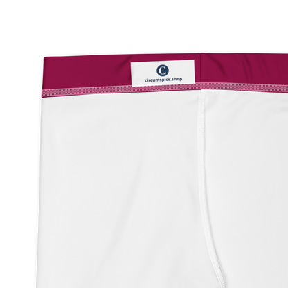 Michigan Upper Peninsula Tight Shorts (w/ UP Outline) | Burgandy