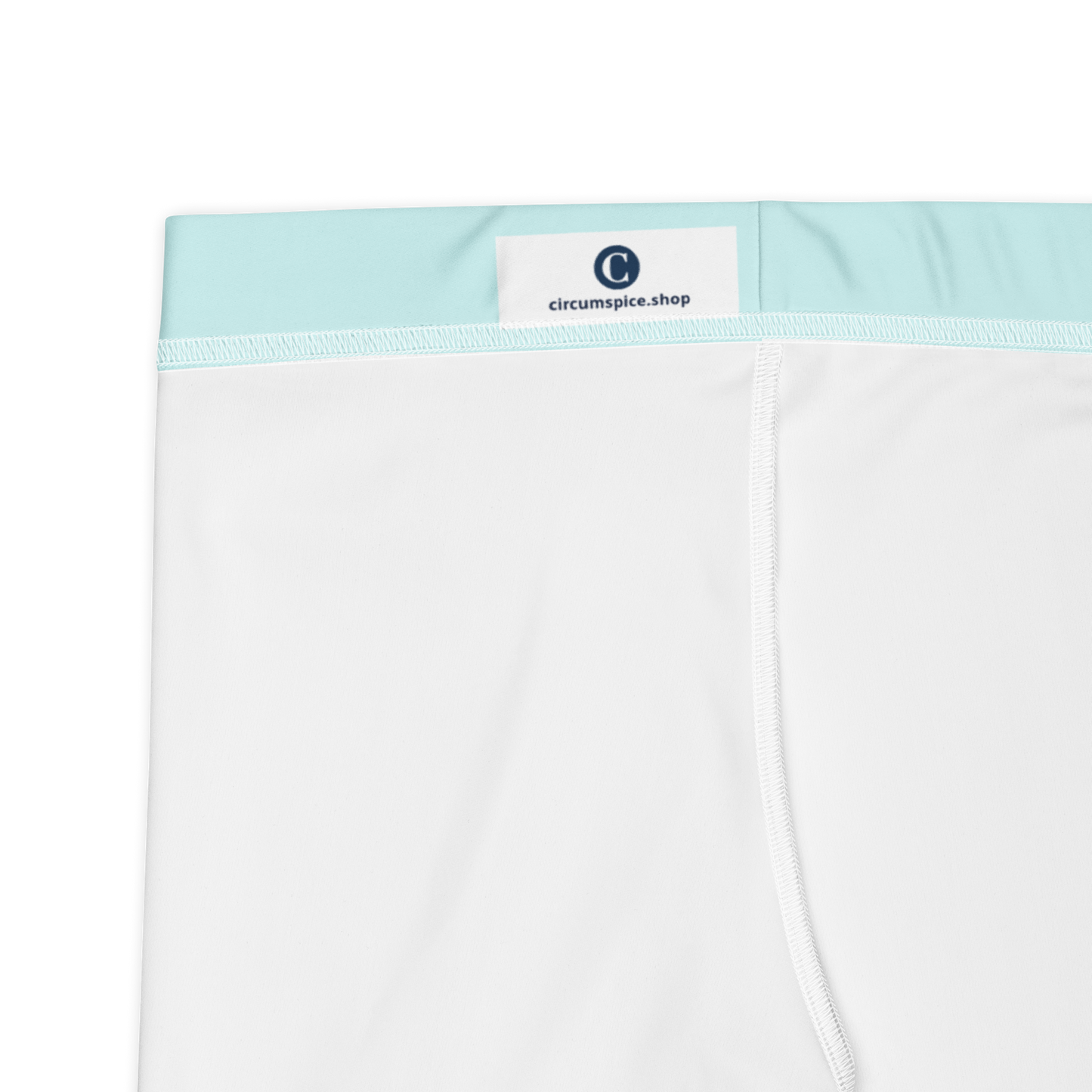 Michigan Upper Peninsula Tight Shorts (w/ UP Outline) | Cyan