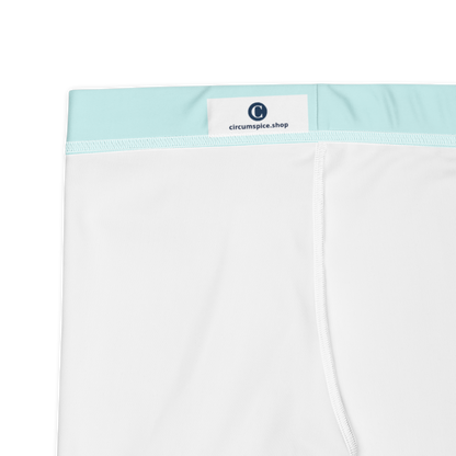 Michigan Upper Peninsula Tight Shorts (w/ UP Outline) | Cyan