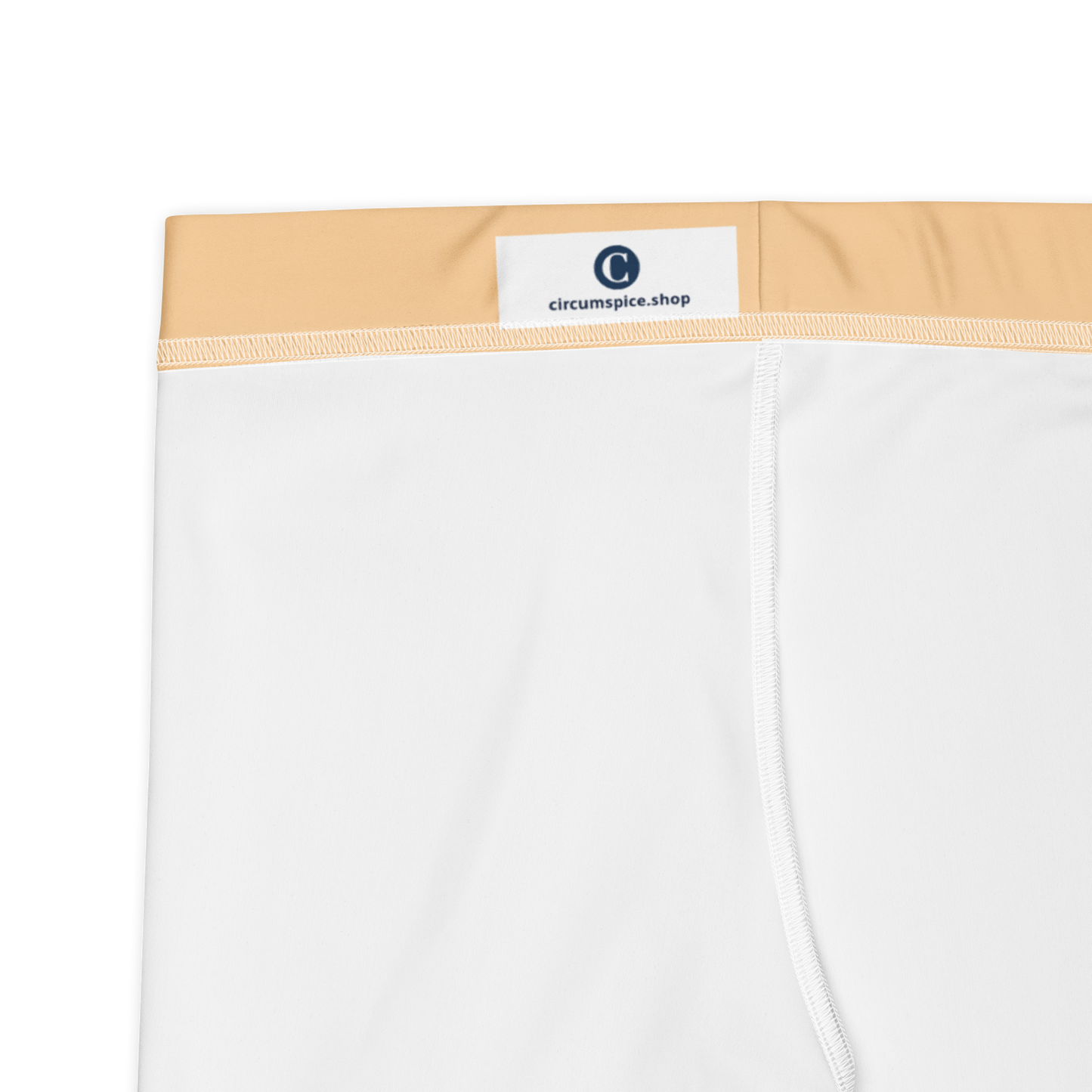 Michigan Upper Peninsula Tight Shorts (w/ UP Outline) | Pale Apricot