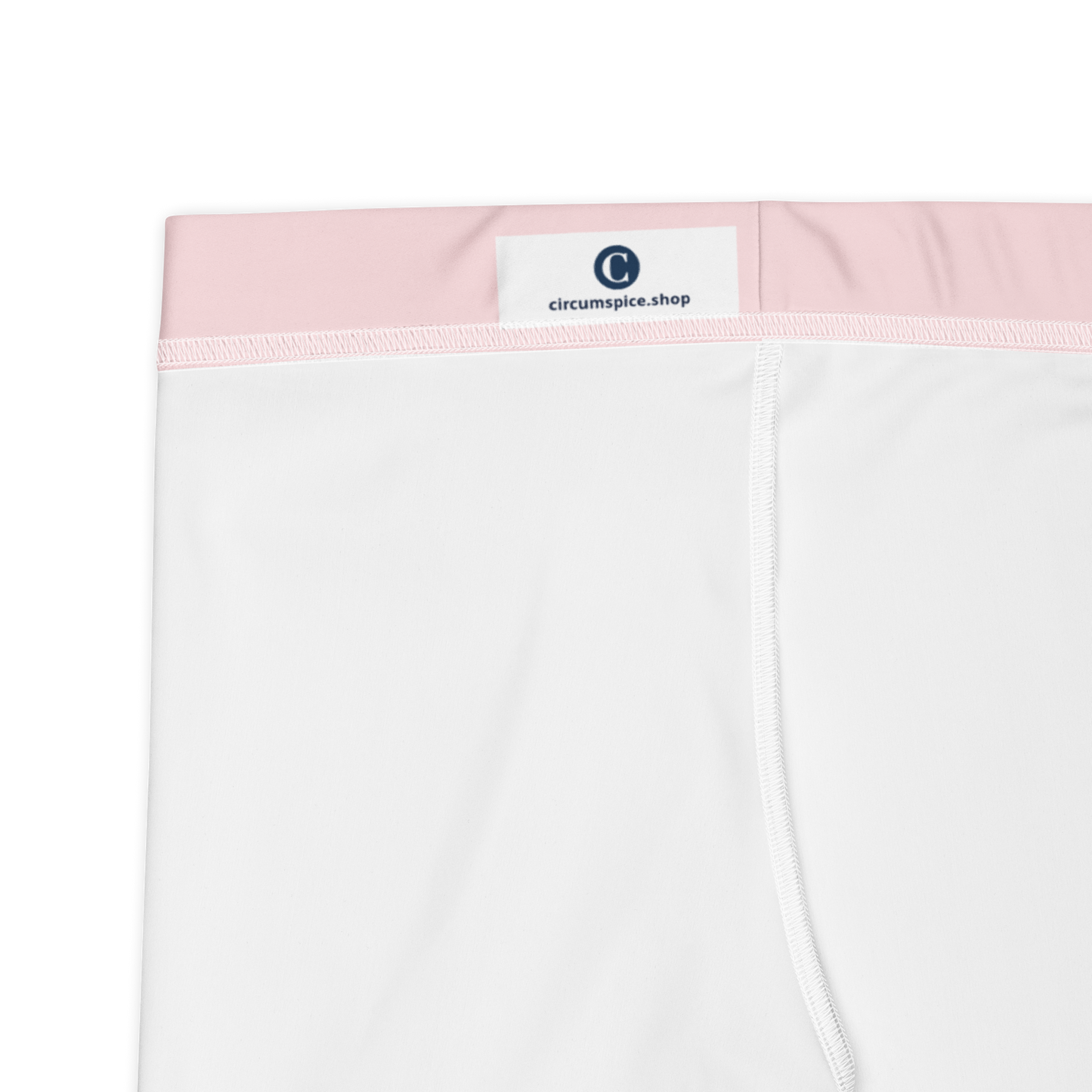 Michigan Upper Peninsula Tight Shorts (w/ UP Outline) | Pale Pink