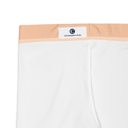 Michigan Upper Peninsula Tight Shorts (w/ UP Outline) | Peach