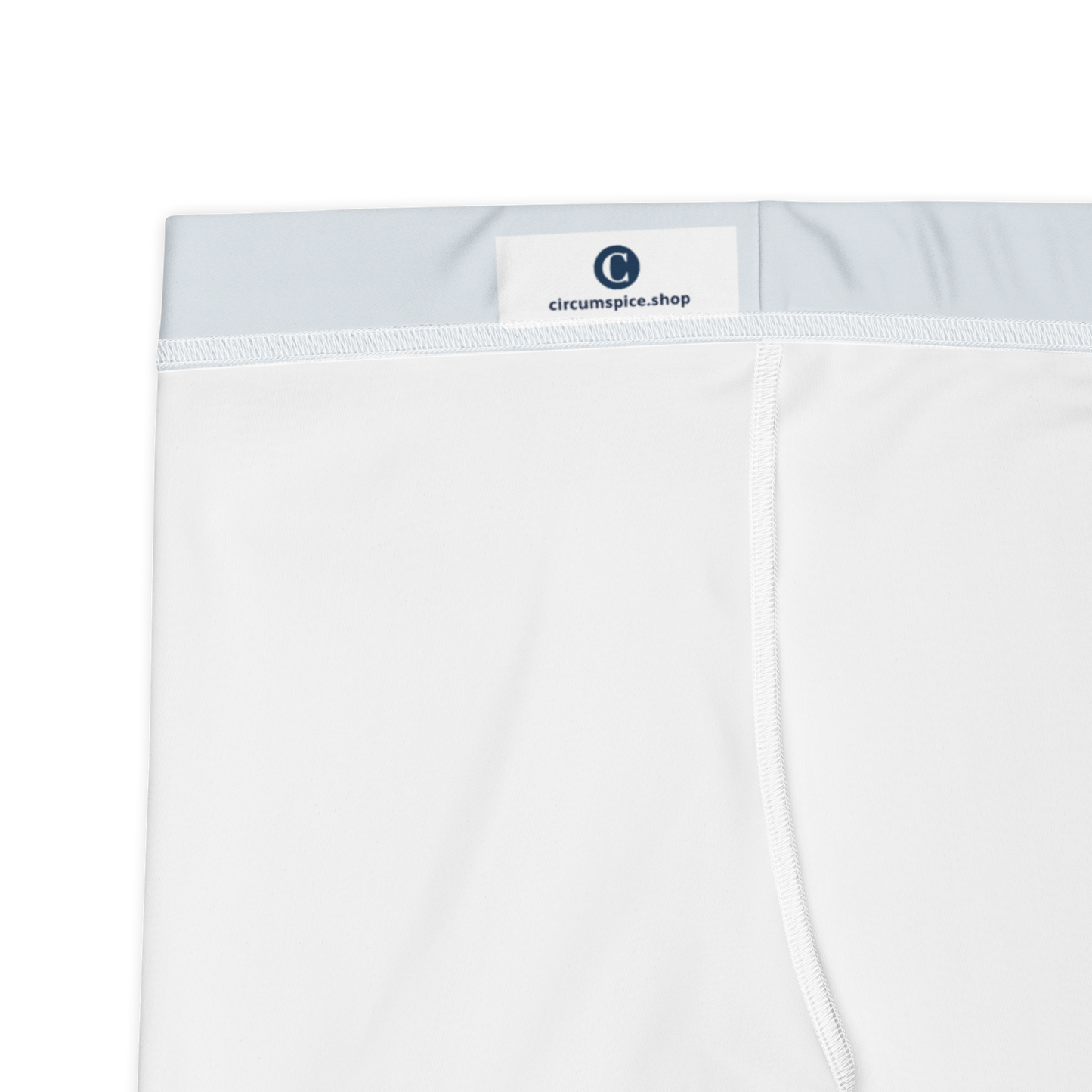 Michigan Upper Peninsula Tight Shorts (w/ UP Outline) | Gossy White