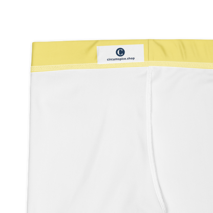 Michigan Upper Peninsula Tight Shorts (w/ UP Outline) | Cherry Yellow