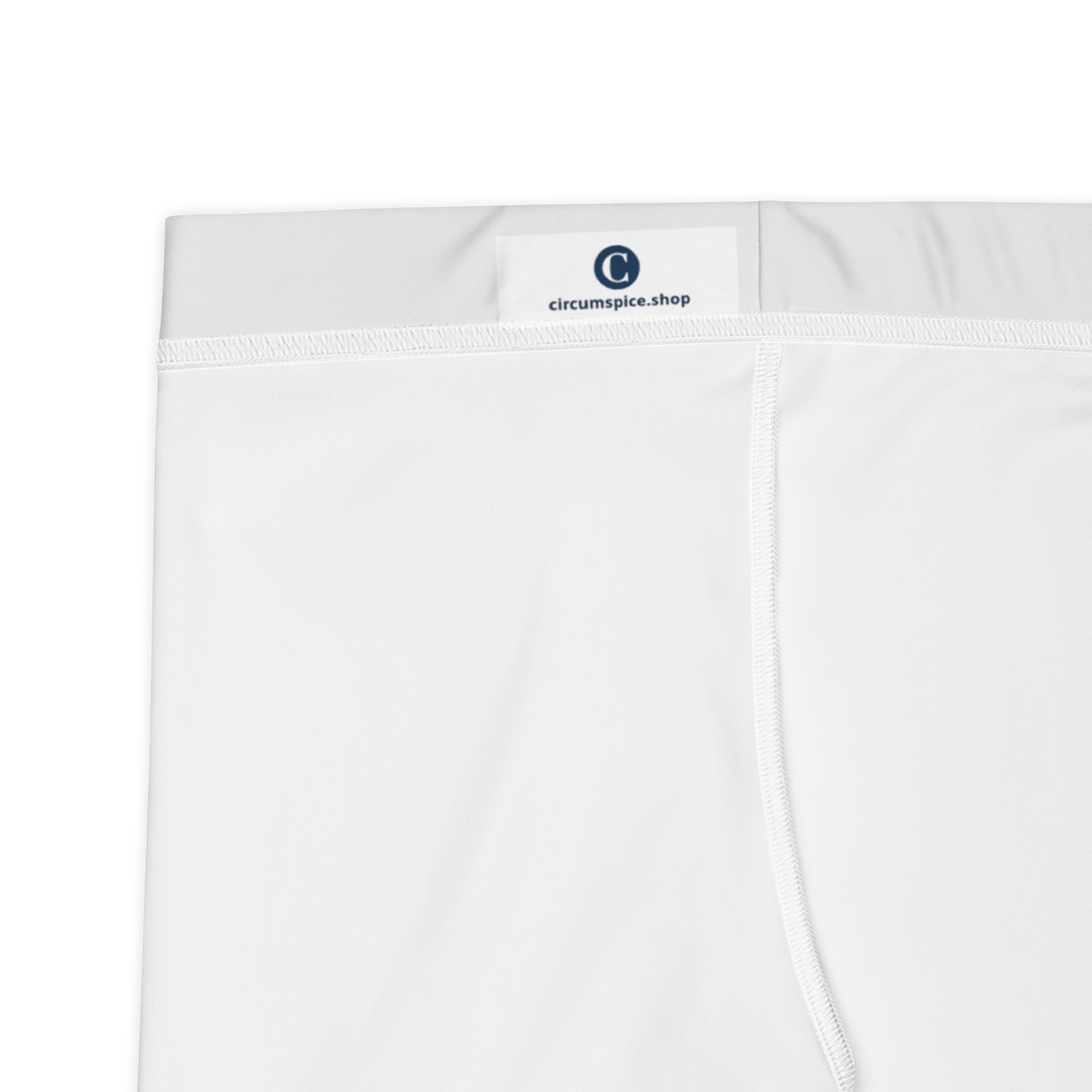 Michigan Upper Peninsula Tight Shorts (w/ UP Outline) | Birch Bark White