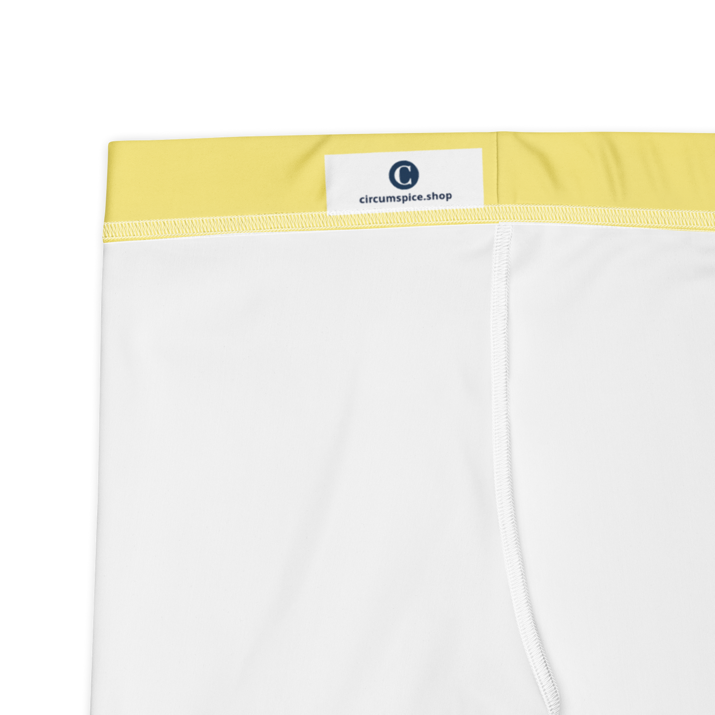 Michigan Upper Peninsula Tight Shorts (w/ UP Outline) | Cherry Yellow