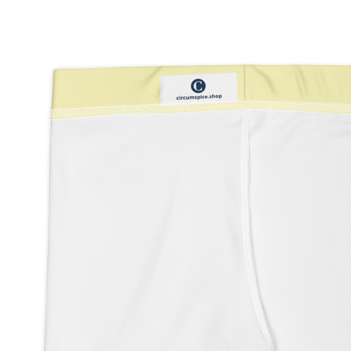 Michigan Upper Peninsula Tight Shorts (w/ UP Outline) | Canary Yellow