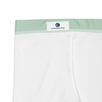 Michigan Upper Peninsula Tight Shorts (w/ UP Outline) | Sea Green