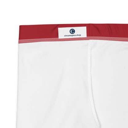 Michigan Upper Peninsula Tight Shorts (w/ UP Outline) | Thimbleberry Red