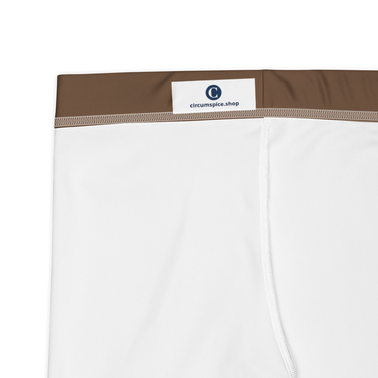 Michigan Upper Peninsula Tight Shorts (w/ UP Outline) | Coffee Color