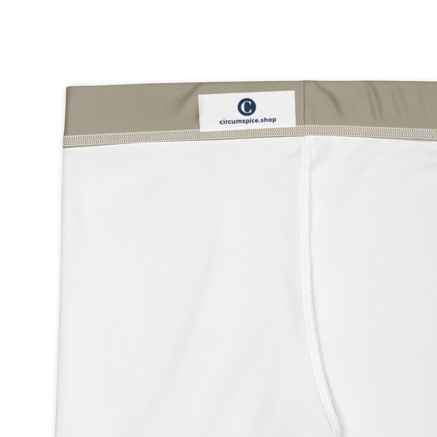 Michigan Upper Peninsula Tight Shorts (w/ UP Outline) | Petoskey Stone Beige