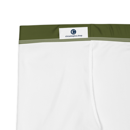 Michigan Upper Peninsula Tight Shorts (w/ UP Outline) | Army Green