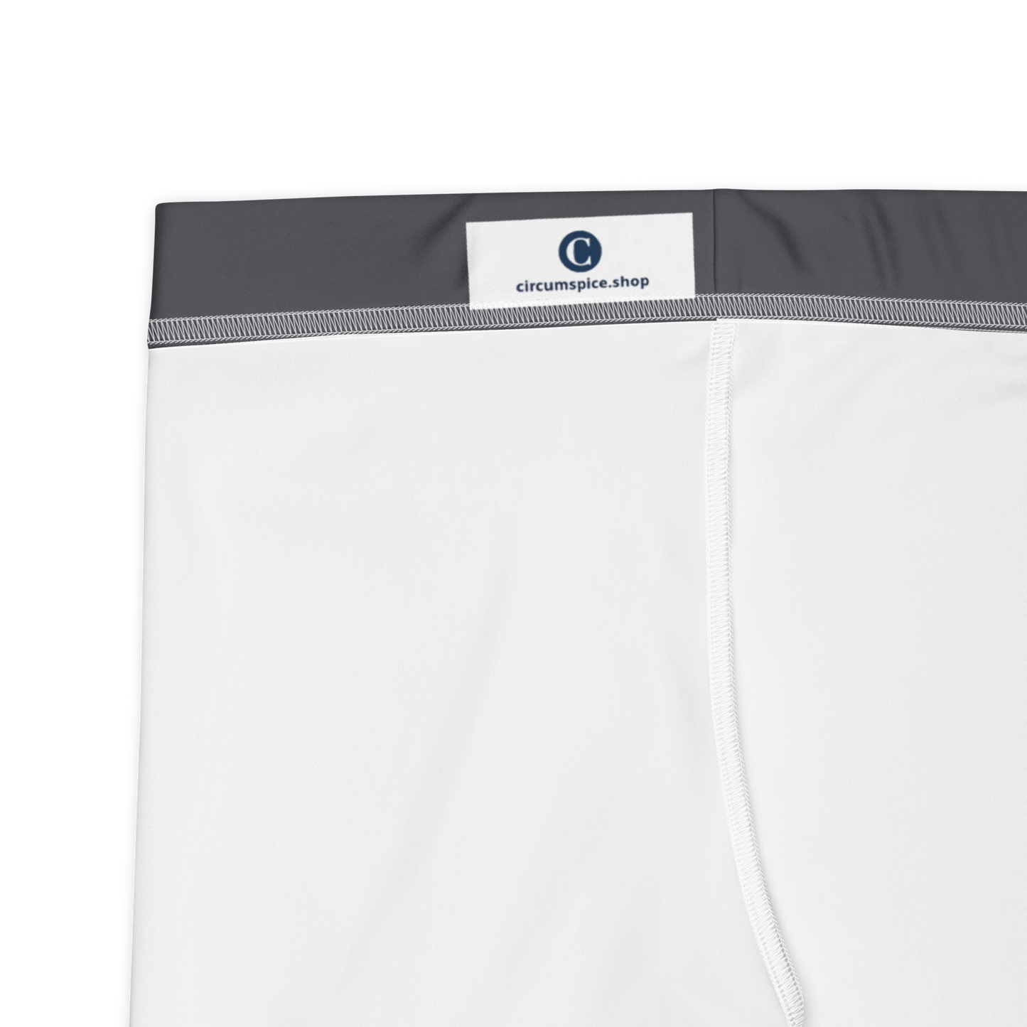 Michigan Upper Peninsula Tight Shorts (w/ UP Outline) | Iron Ore Grey