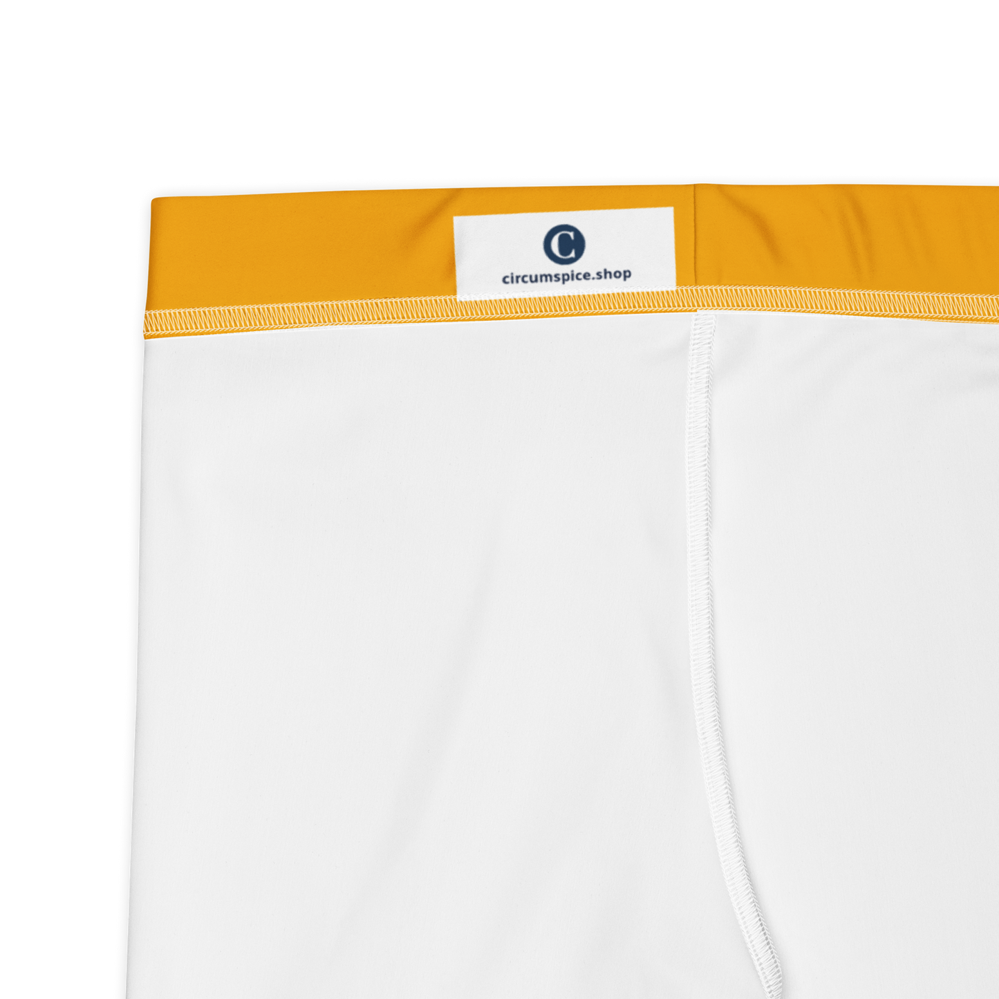 Michigan Upper Peninsula Tight Shorts (w/ UP Outline) | Birch Leaf Orange