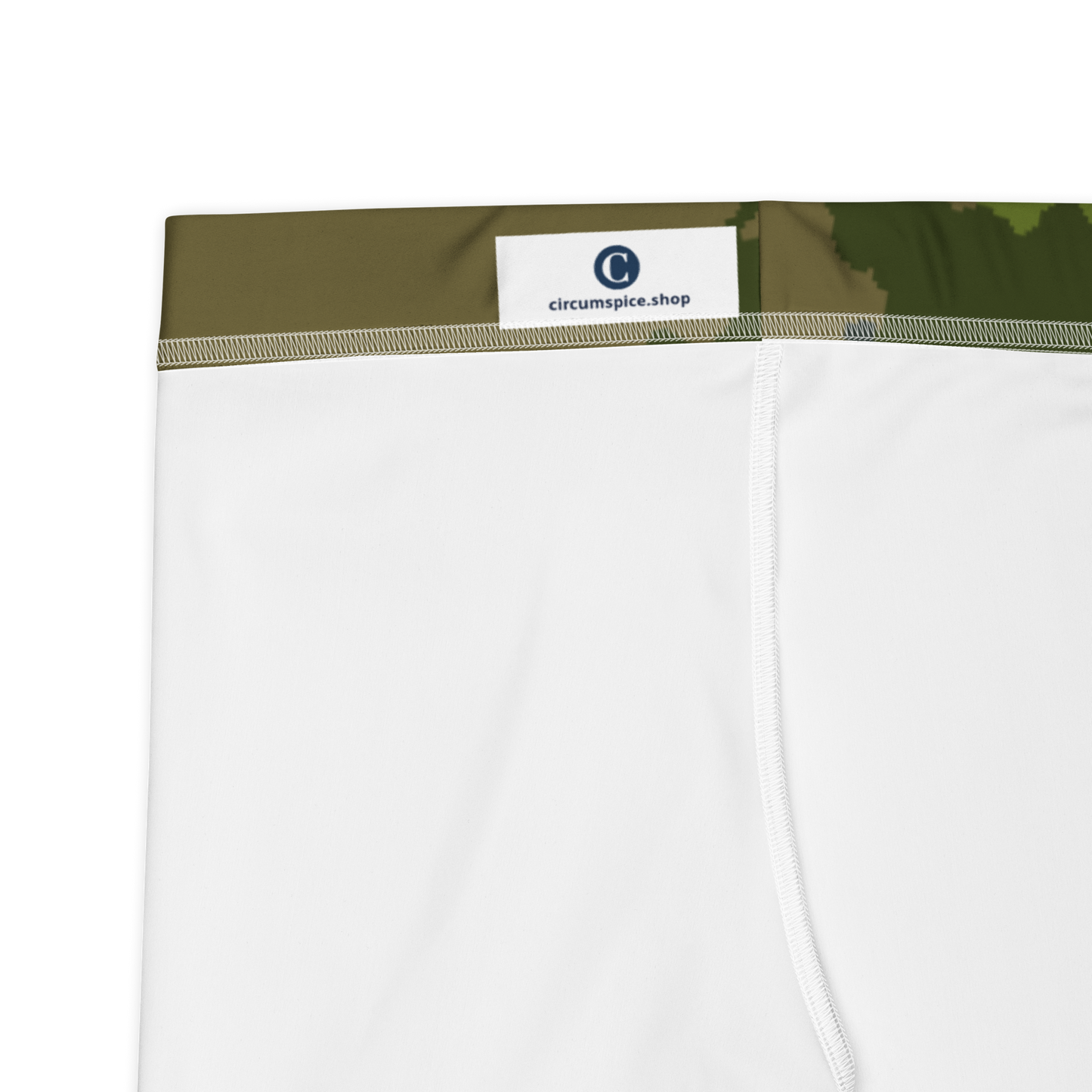 Michigan Upper Peninsula Tight Shorts (w/ UP Outline) | Woodland Camo