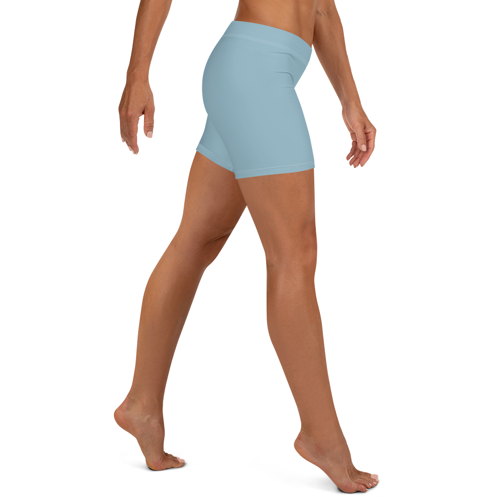 Michigan Upper Peninsula Tight Shorts (w/ UP Outline) | Opal Blue