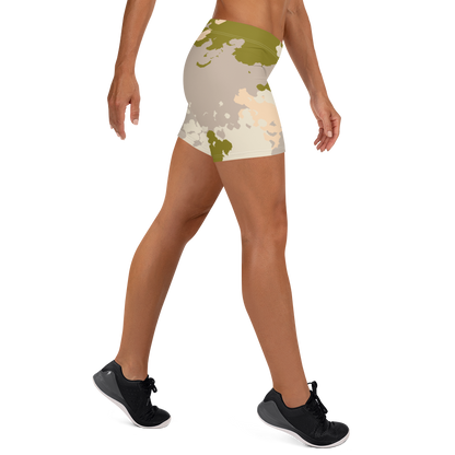 Michigan Upper Peninsula Tight Shorts (w/ UP Outline) | Rosy Mound Camo