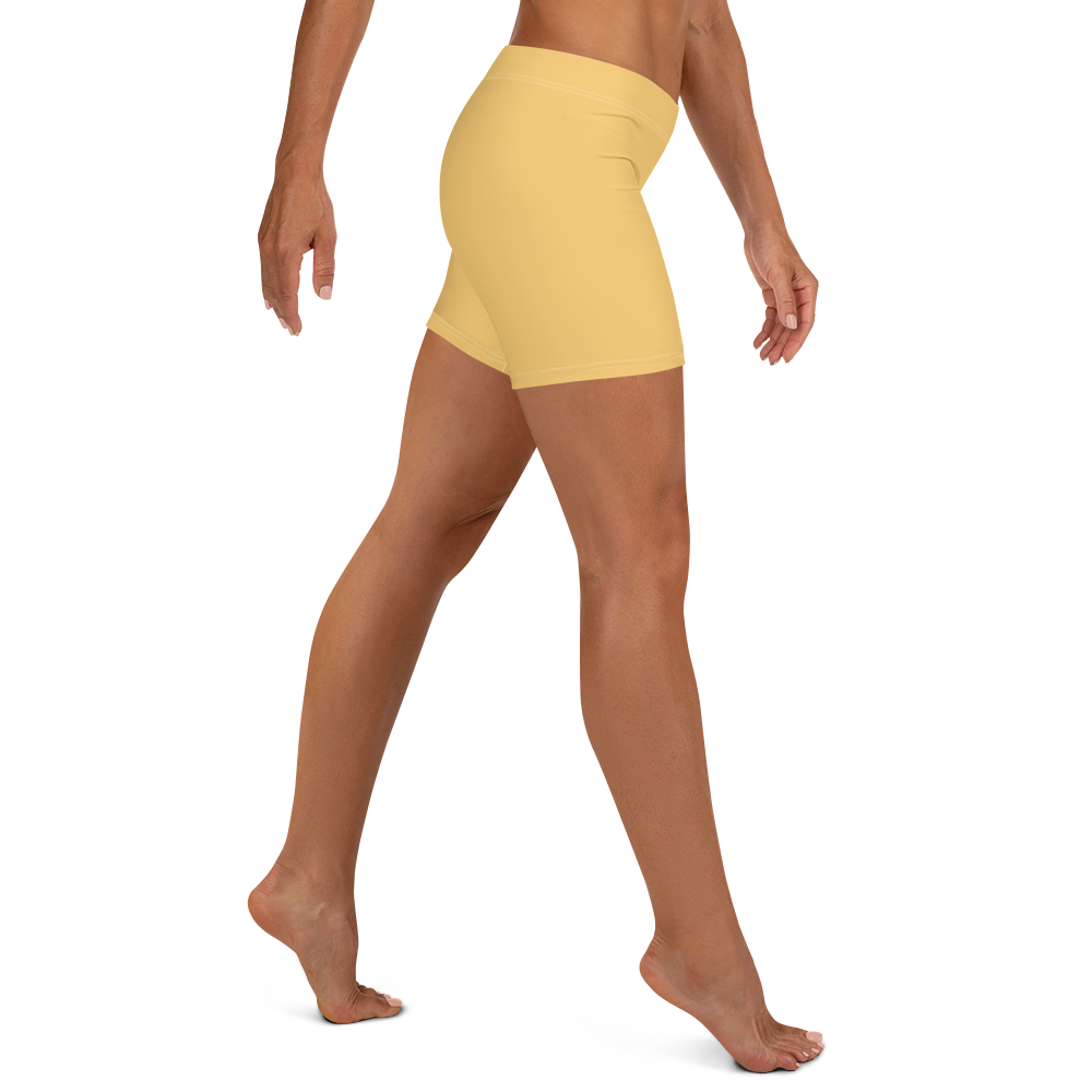 Michigan Upper Peninsula Tight Shorts (w/ UP Outline) | Citrine