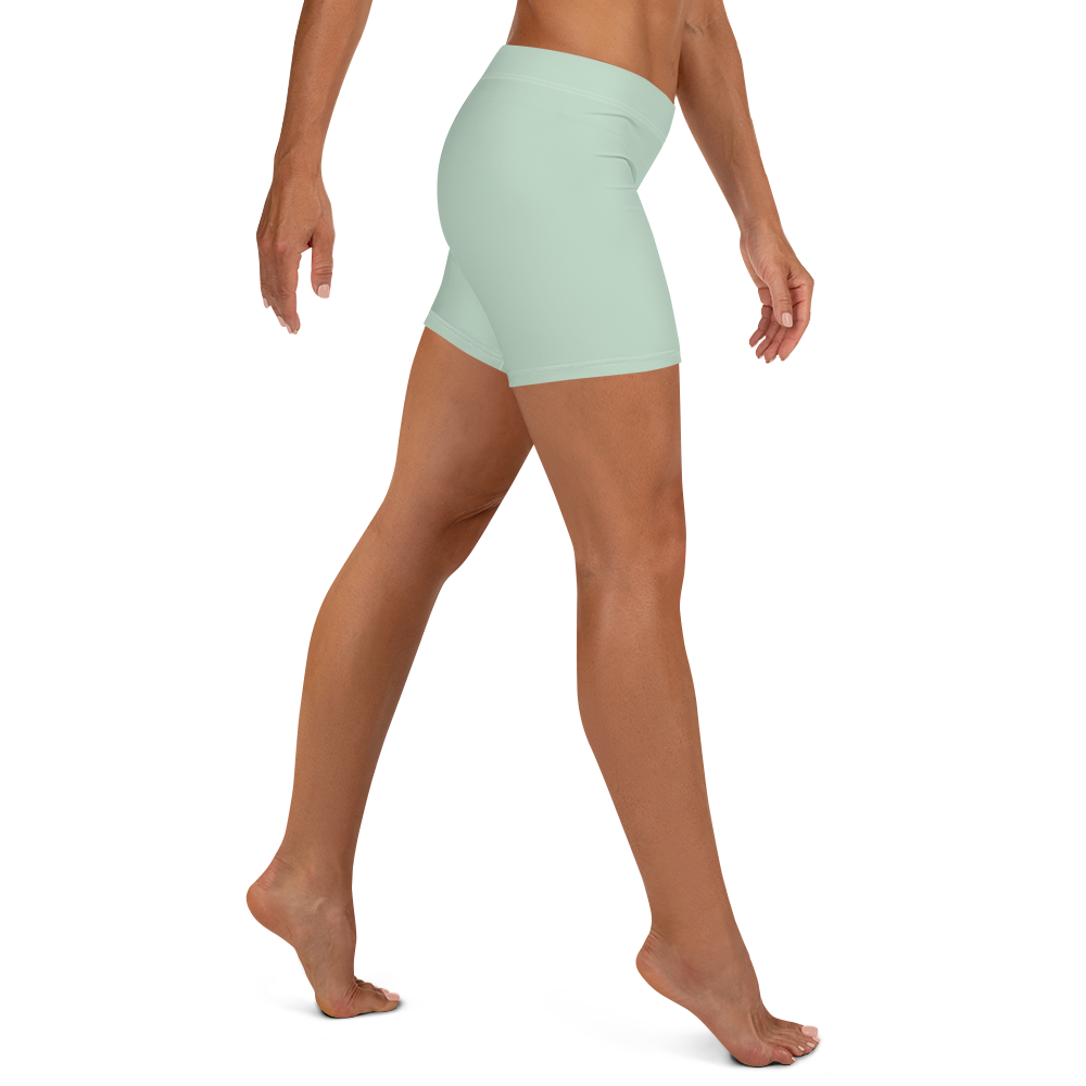 Michigan Upper Peninsula Tight Shorts (w/ UP Outline) | Sea Green