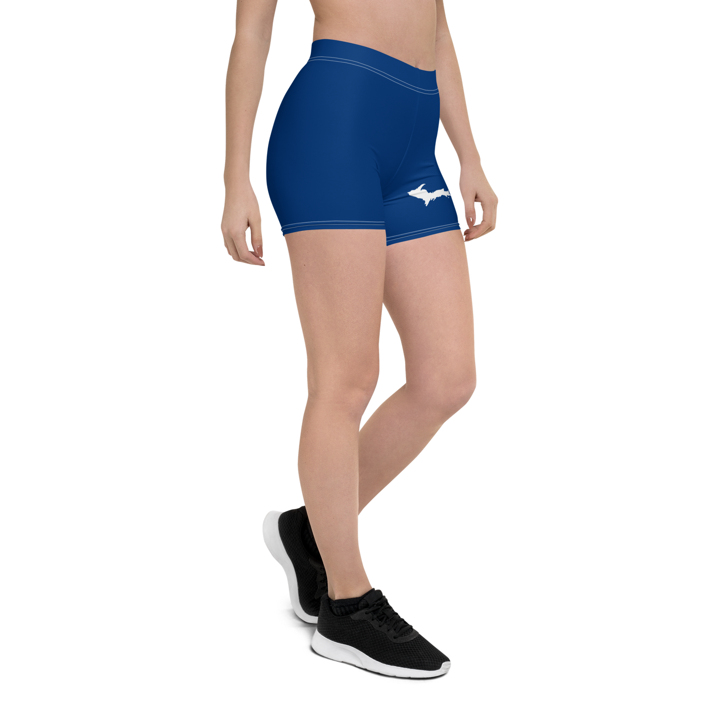 Michigan Upper Peninsula Tight Shorts (w/ UP Outline) | Dearborn Blue