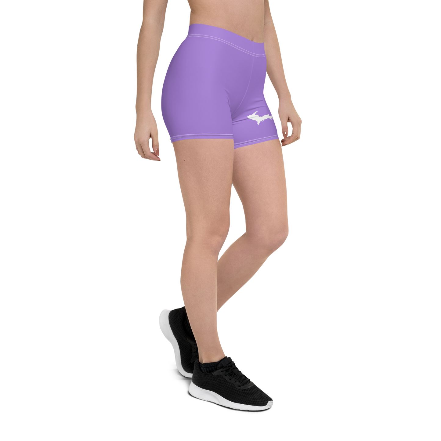 Michigan Upper Peninsula Tight Shorts (w/ UP Outline) | Lavender