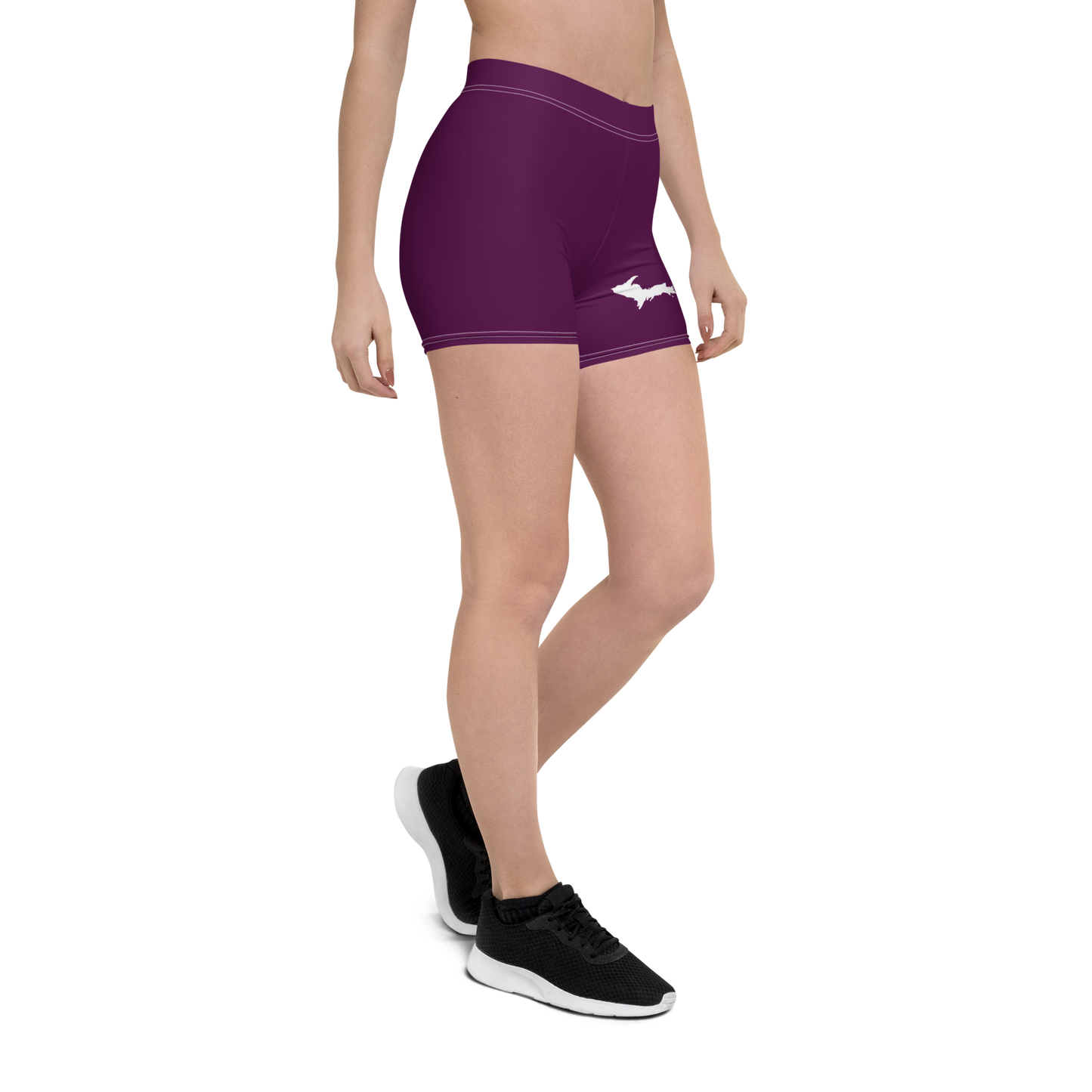 Michigan Upper Peninsula Tight Shorts (w/ UP Outline) | Tyrian Purple