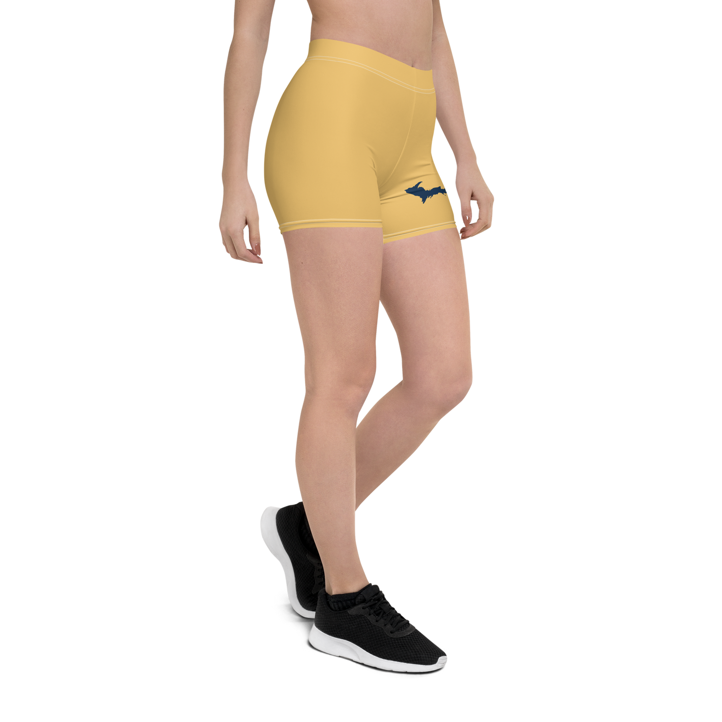 Michigan Upper Peninsula Tight Shorts (w/ UP Outline) | Citrine